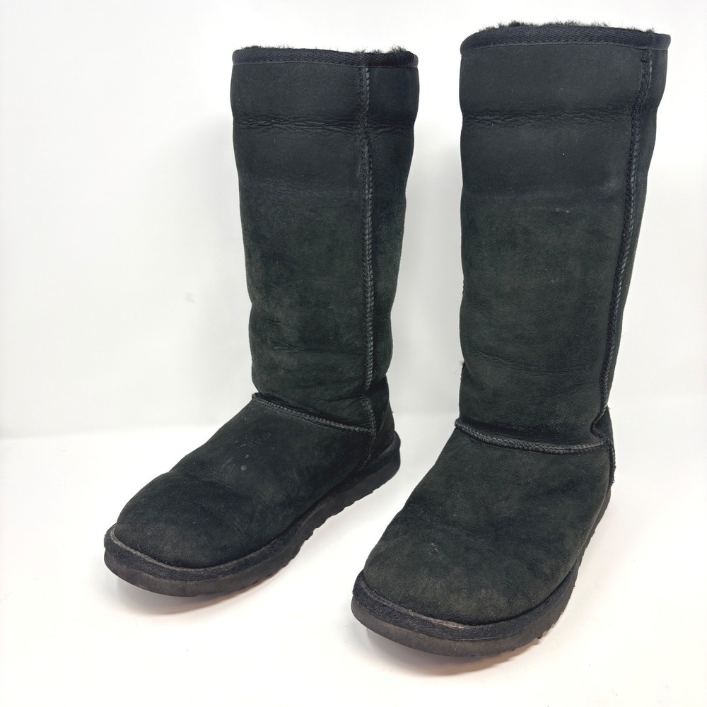 UGG Australia Classic Tall 5815 Womens Size 9 Suede‎ Sheepskin Boots